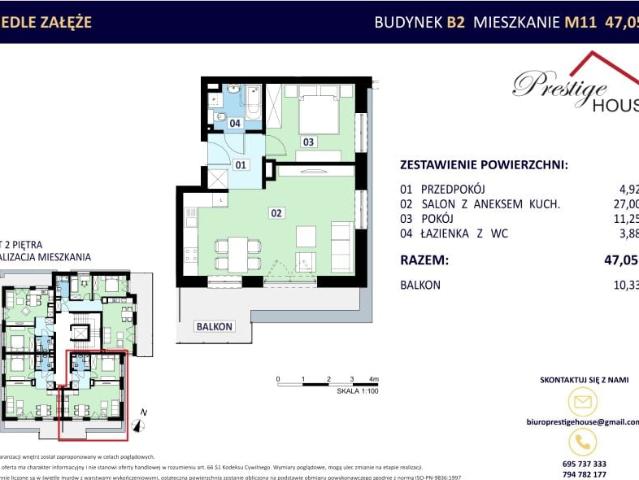 Mieszkanie 47,1m²