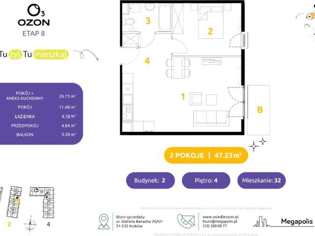 Mieszkanie 47,2m²
