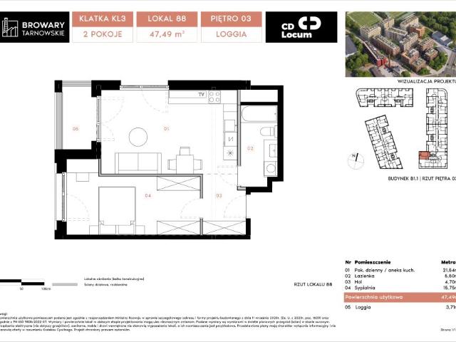 Mieszkanie 47,5m²