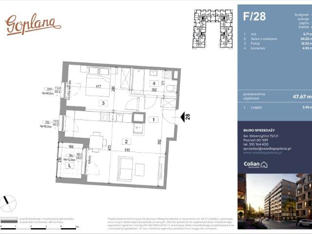 Mieszkanie 47,9m²
