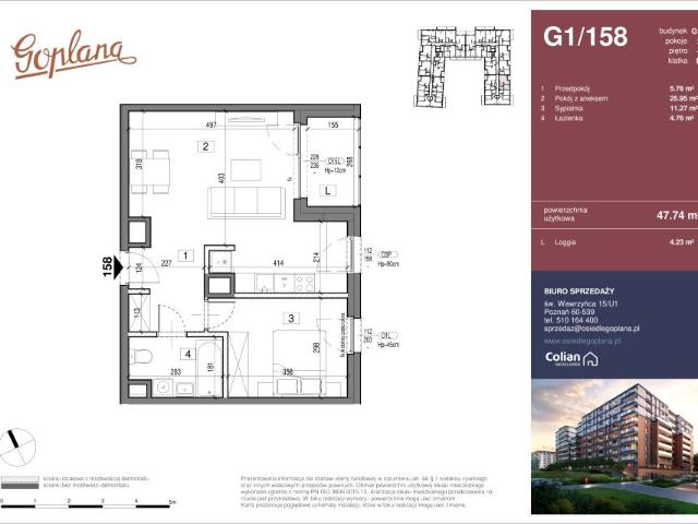 Mieszkanie 47,7m²