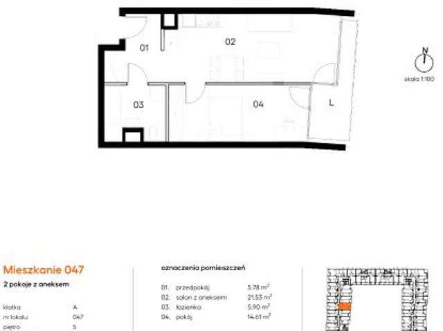 Mieszkanie 47,8m²