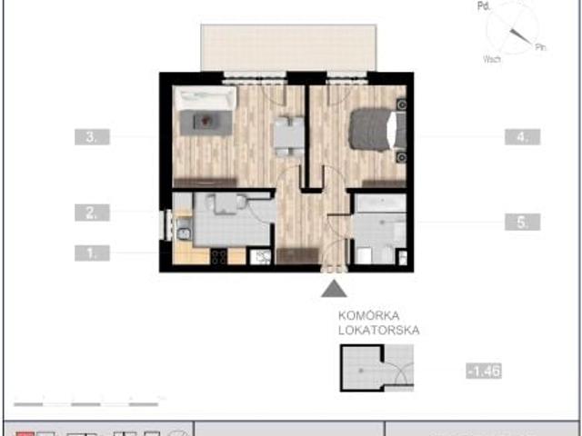 Mieszkanie 47,8m²