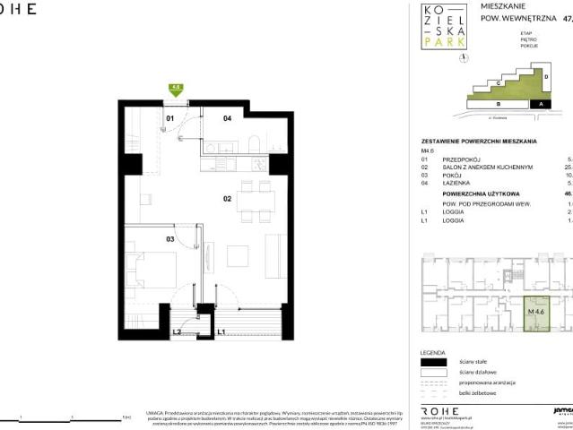 Mieszkanie 46,6m²