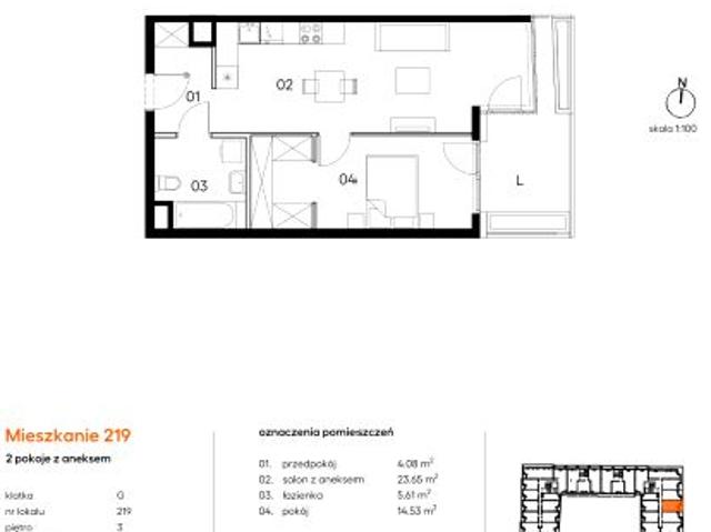 Mieszkanie 47,9m²