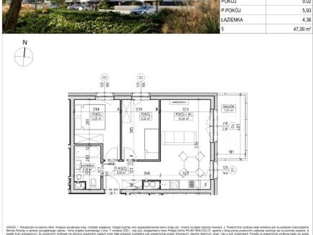 Mieszkanie 47m²