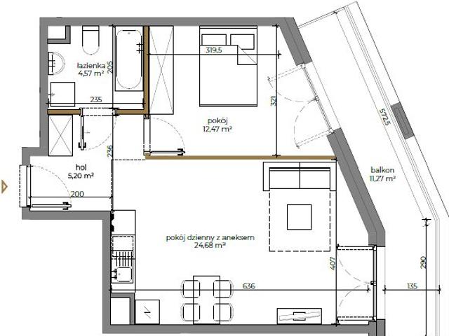 Mieszkanie 47m²