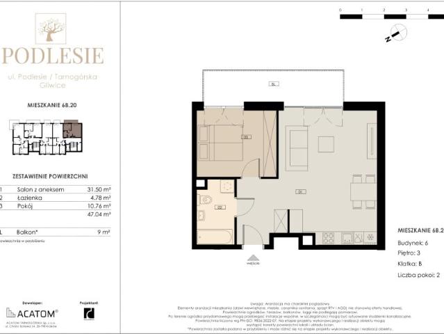 Mieszkanie 47m²