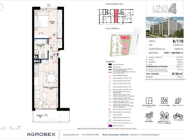 Mieszkanie 46,9m²