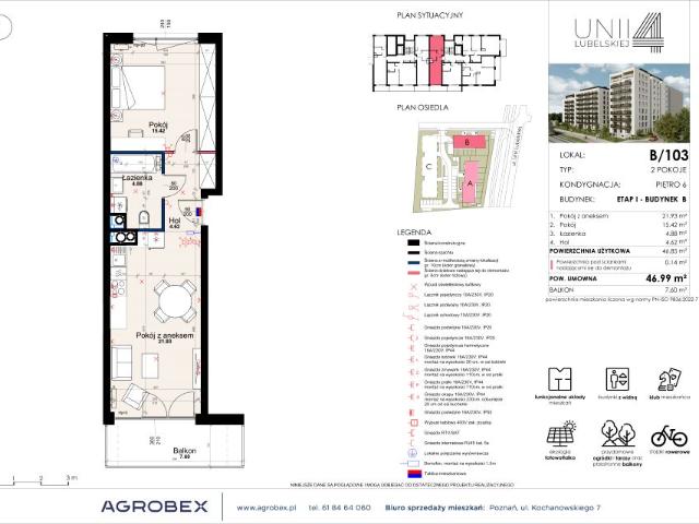 Mieszkanie 46,9m²