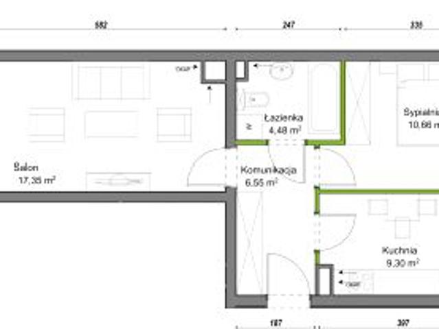 Mieszkanie 48,3m²