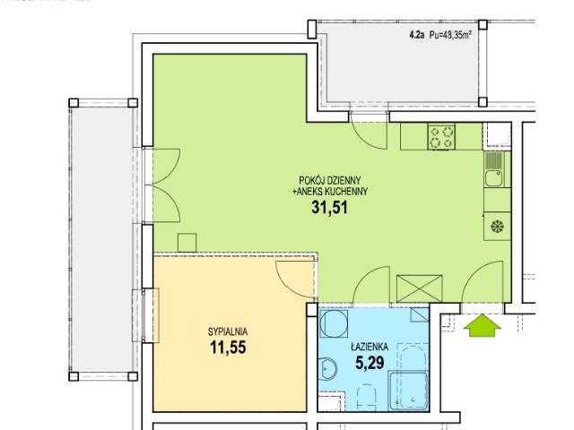 Mieszkanie 48,4m²