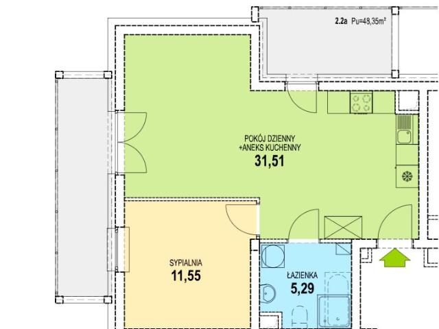Mieszkanie 48,4m²