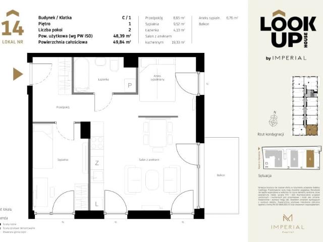 Mieszkanie 48,4m²