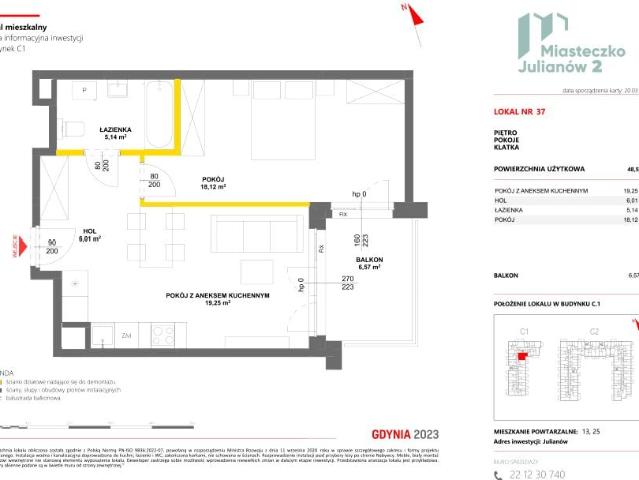 Mieszkanie 48,5m²