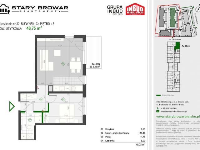 Mieszkanie 48,9m²