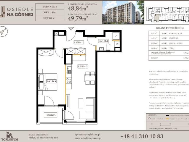 Mieszkanie 48,8m²