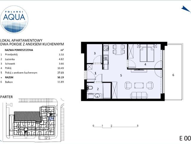 Mieszkanie 48,8m²