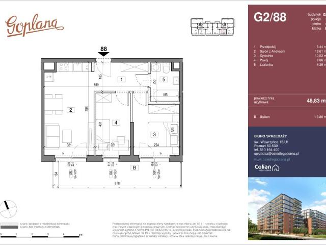 Mieszkanie 48,8m²