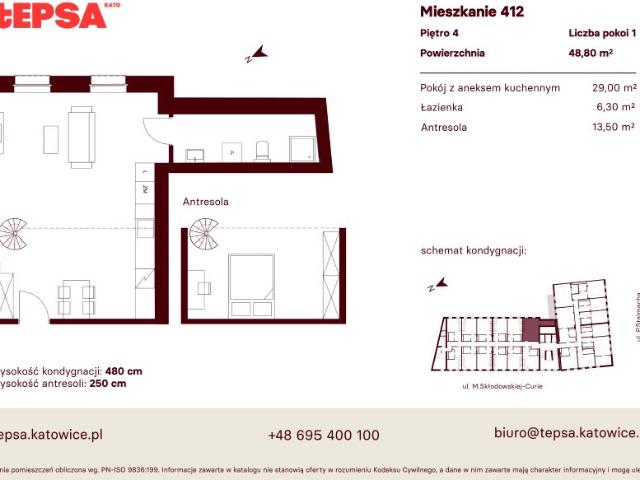 Mieszkanie 48,8m²