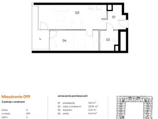 Mieszkanie 48,9m²