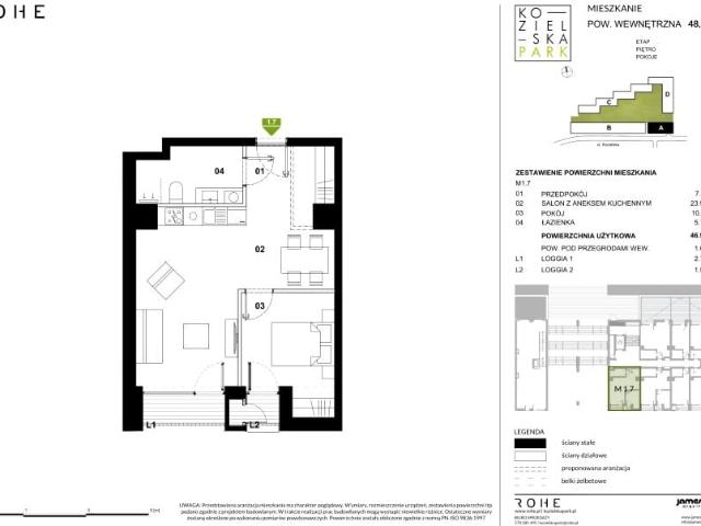Mieszkanie 46,9m²