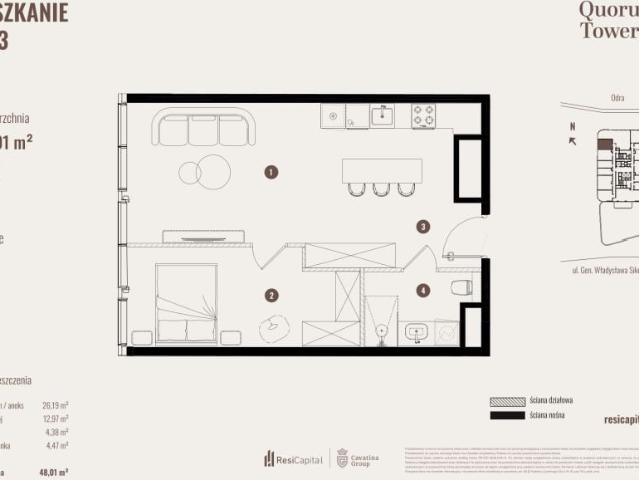 Mieszkanie 48m²