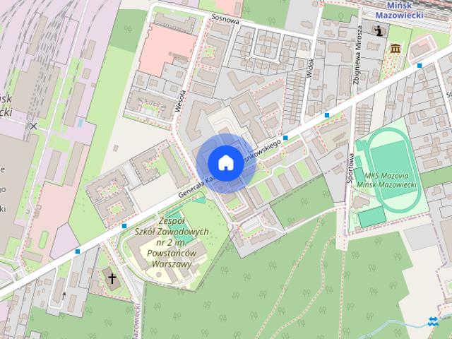 Mieszkanie 49 m2 2 pokojowe ul. Sosnkowskiego Mińsk Mazowiecki