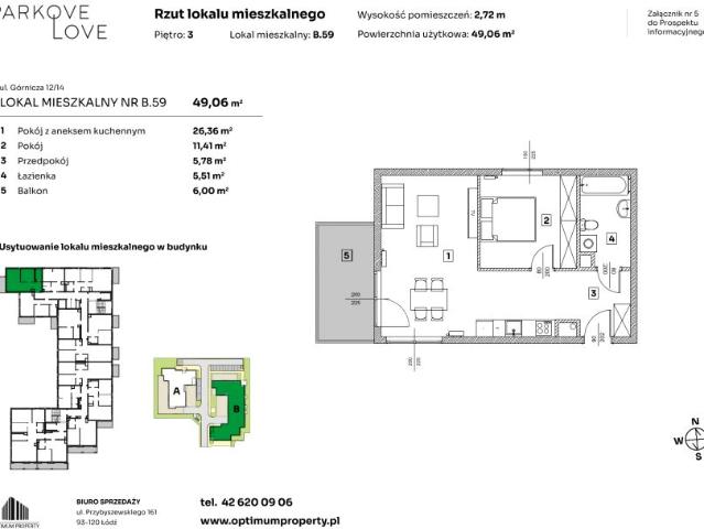 Mieszkanie 49,1m²