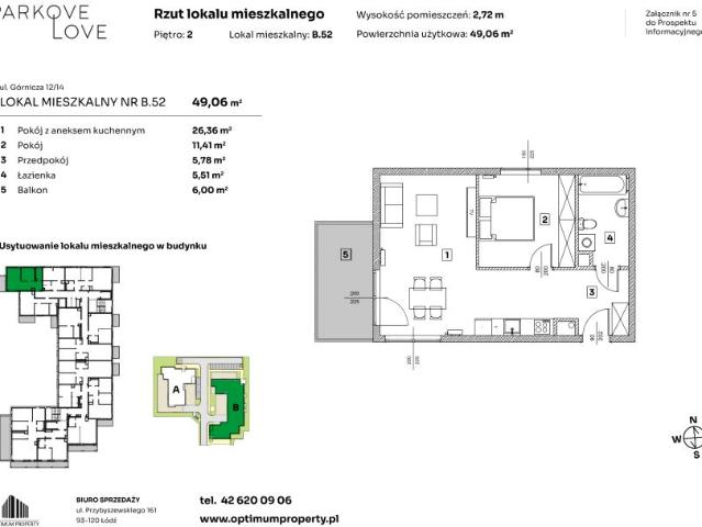 Mieszkanie 49,1m²
