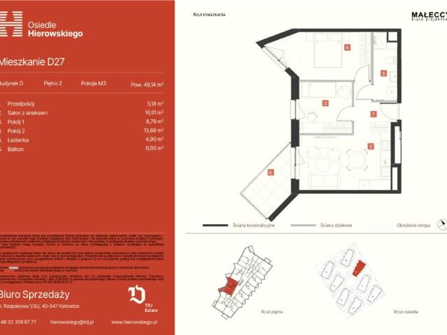 Mieszkanie 49,1m²