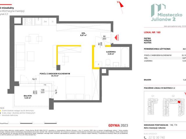 Mieszkanie 49,2m²