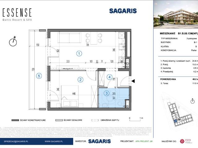 Mieszkanie 49,2m²
