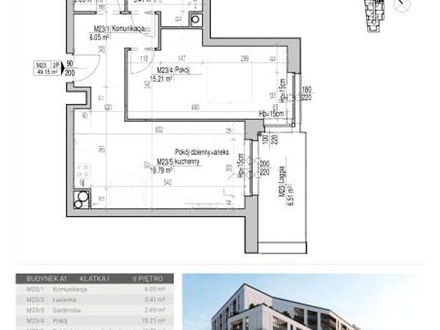 Mieszkanie 49,2m²
