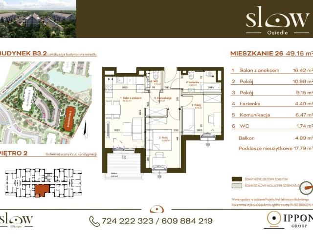 Mieszkanie 49,2m²