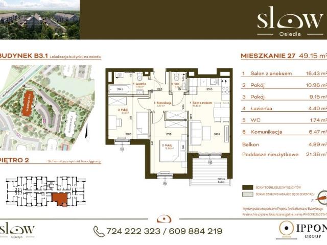 Mieszkanie 49,2m²