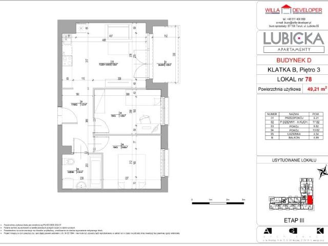 Mieszkanie 49,2m²