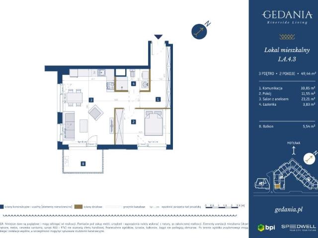 Mieszkanie 49,4m²