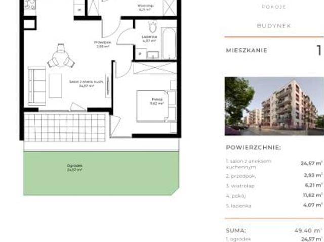 Mieszkanie 49,4m²