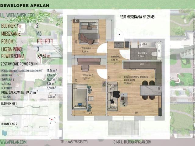 Mieszkanie 49,5m²