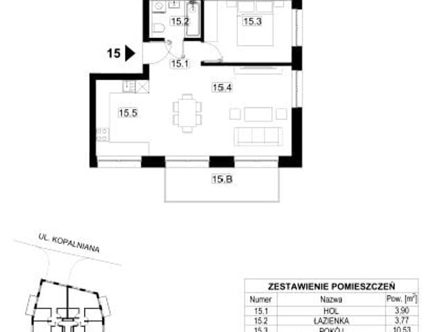 Mieszkanie 49,5m²