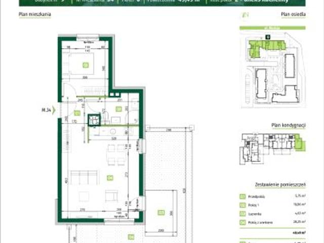Mieszkanie 49,5m²