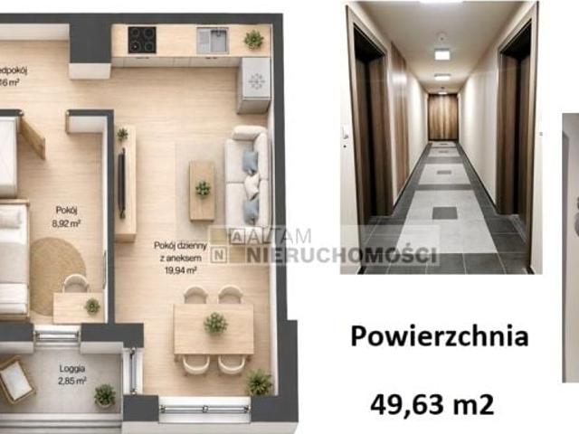 Mieszkanie 49,63 m², Kraków