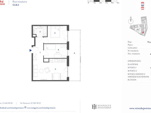 Mieszkanie 49,6m²