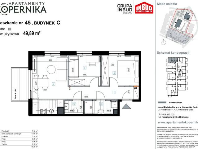 Mieszkanie 49,9m²