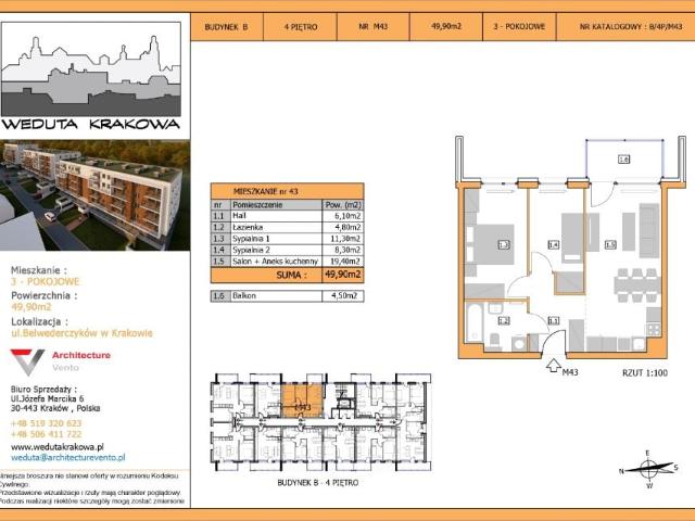 Mieszkanie 49,9m²