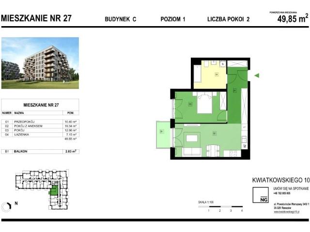 Mieszkanie 49,9m²