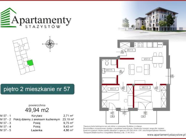 Mieszkanie 49,9m²