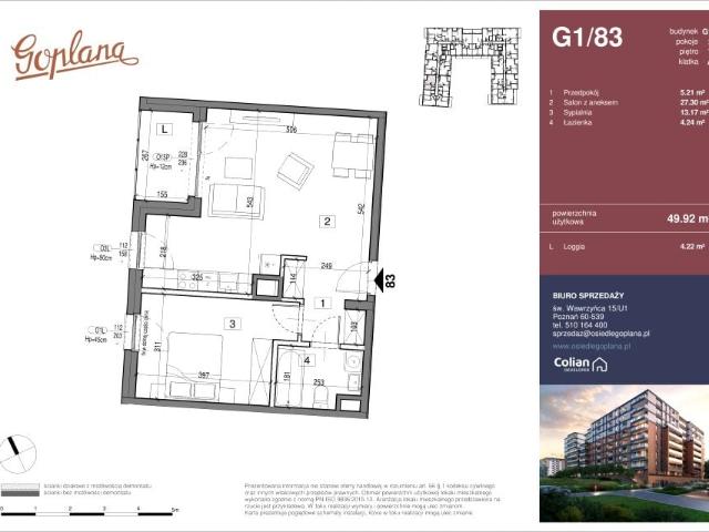 Mieszkanie 49,9m²