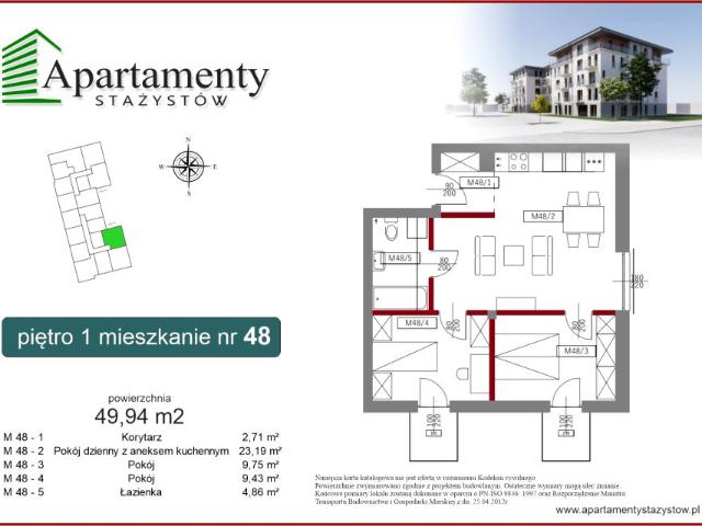 Mieszkanie 49,9m²